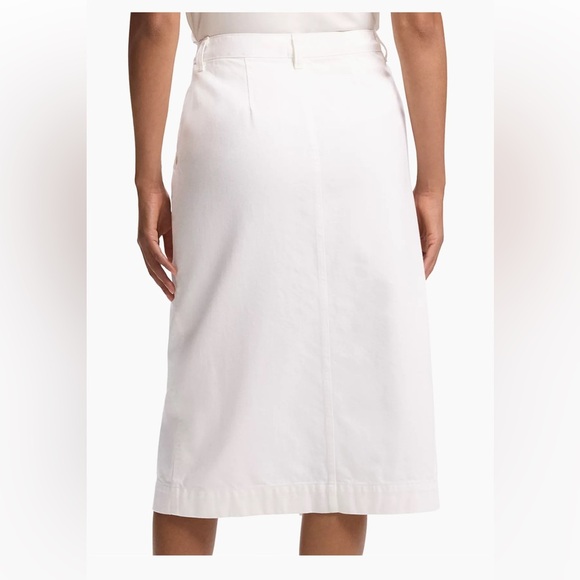 Theory Denim H-Line White Midi-Skirt Size 30 (8-10) - Picture 5 of 15